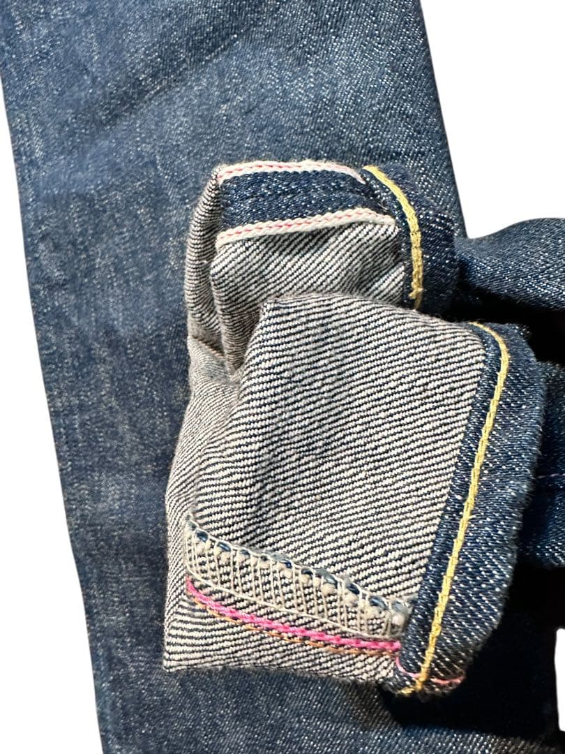 人気 美品 桃太郎ジーンズ 濃紺 ワンウォッシュのみ ストレートジーンズ W30