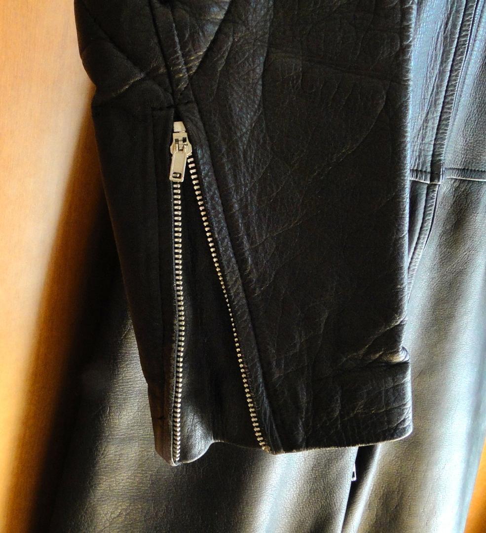 黒革ツナギ ジッパー付き