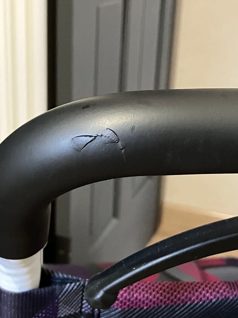 YLOVABLE 自立式　介助型簡易車椅子　ブレーキ付き　※難あり