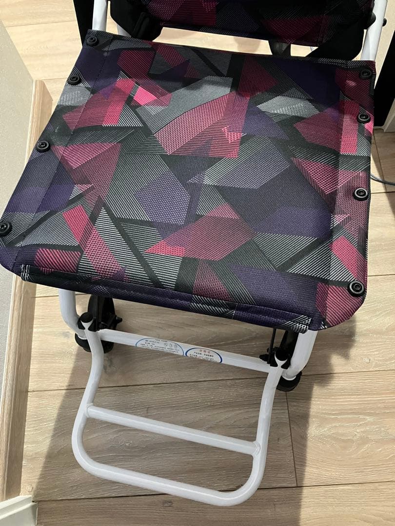 YLOVABLE 自立式　介助型簡易車椅子　ブレーキ付き　※難あり