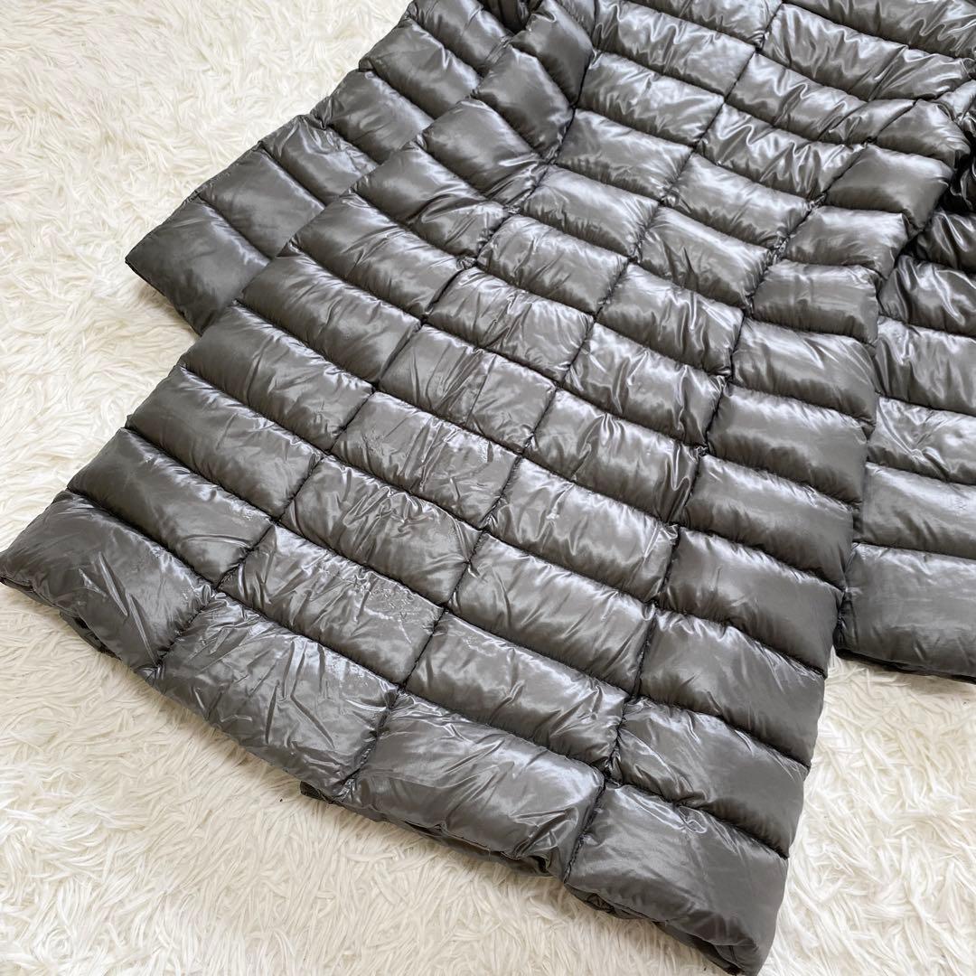 【美品】HERNO ヘルノ ロングダウンコート グースダウン95% グレー 40