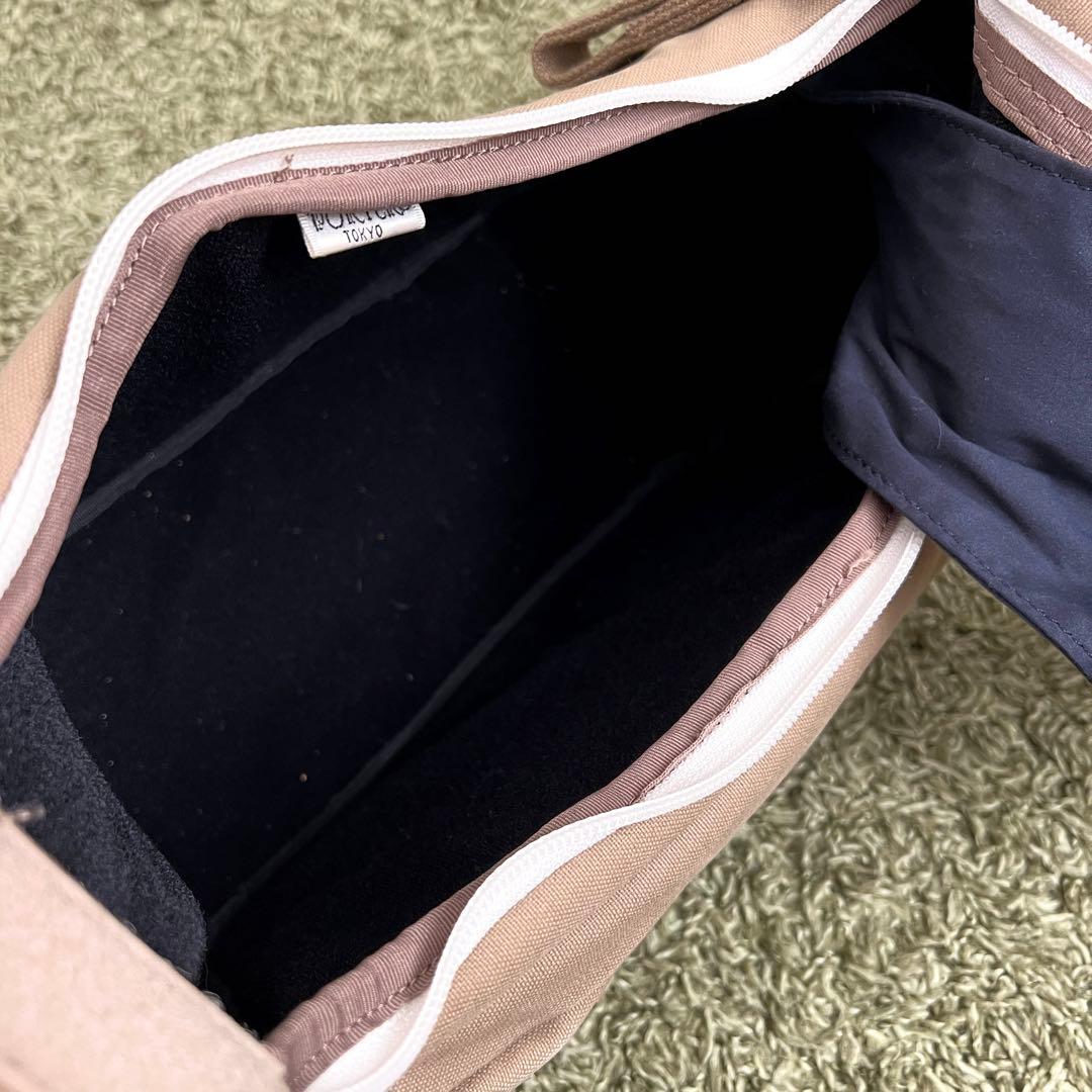 良好　PORTER ポーター カメラバッグ　ベージュ　キャンバス　廃番