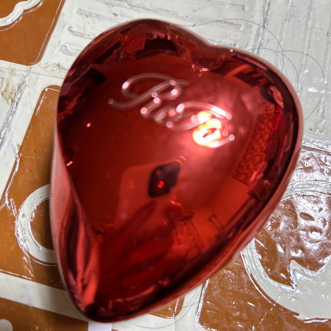 りりcRiFo ハート型ヘアブラシ レッド