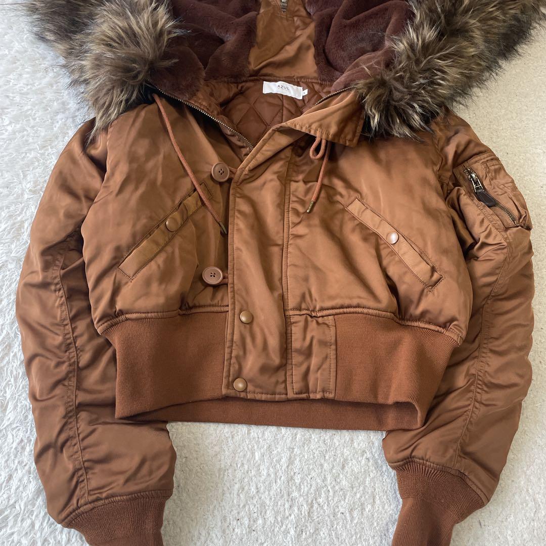 AZUL by moussy N-2Bフライトジャケット　y2k ブラウン　S