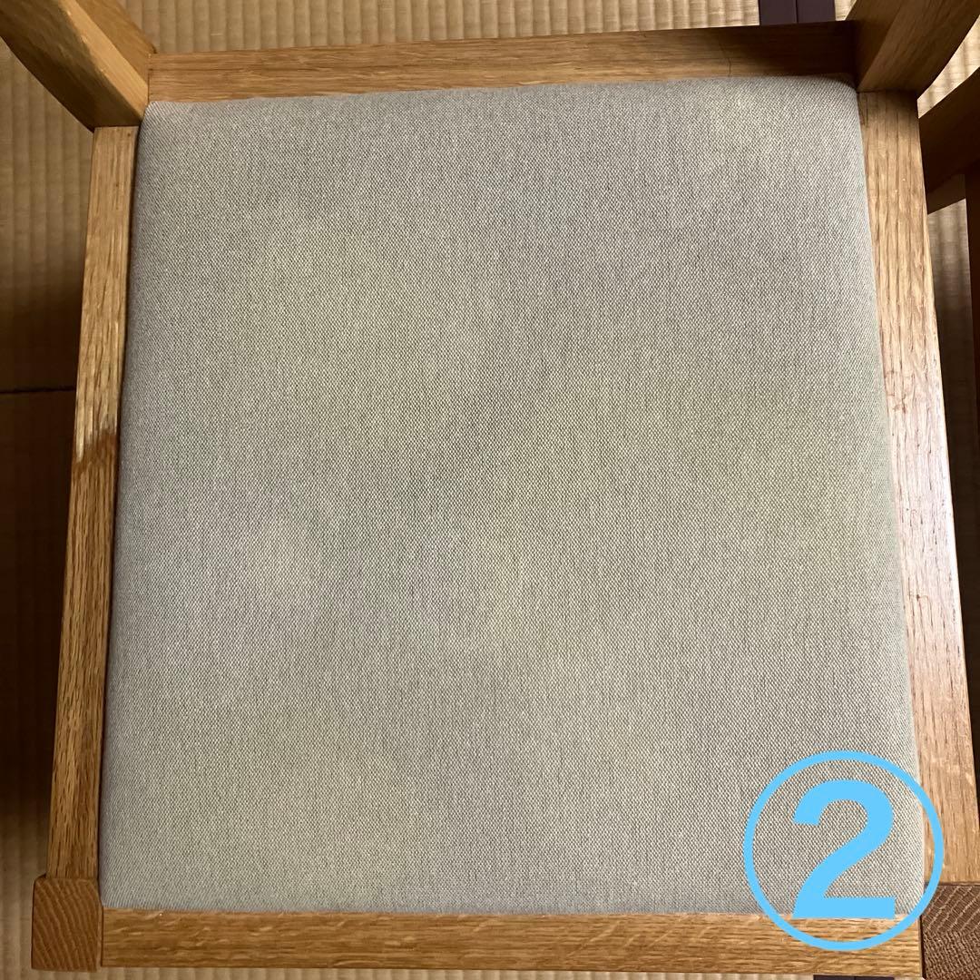 とっと　無印良品オーク材椅子2脚セット