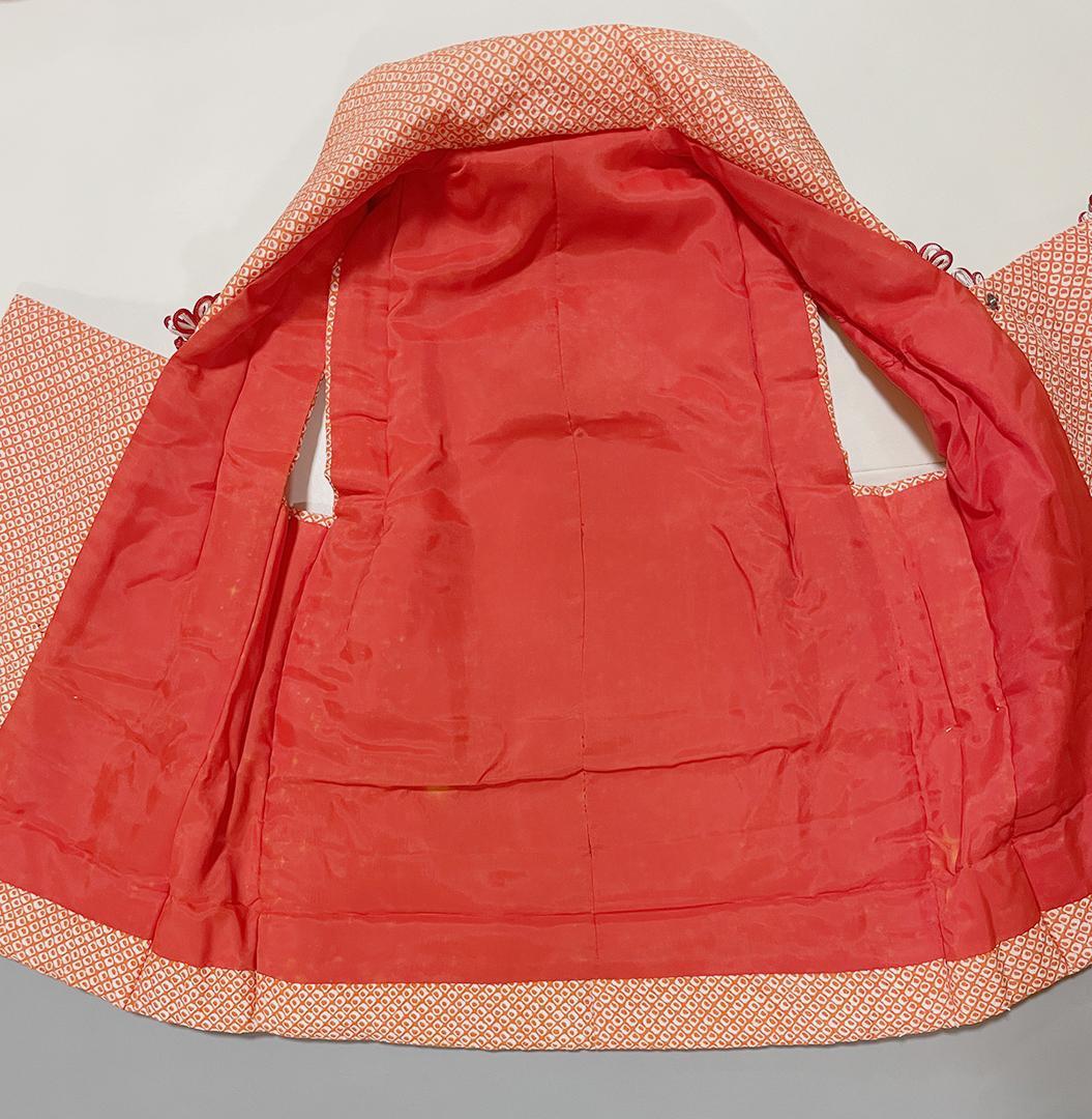 七五三 3歳 女の子 子供 アンティーク 着物 正絹 被布 セット