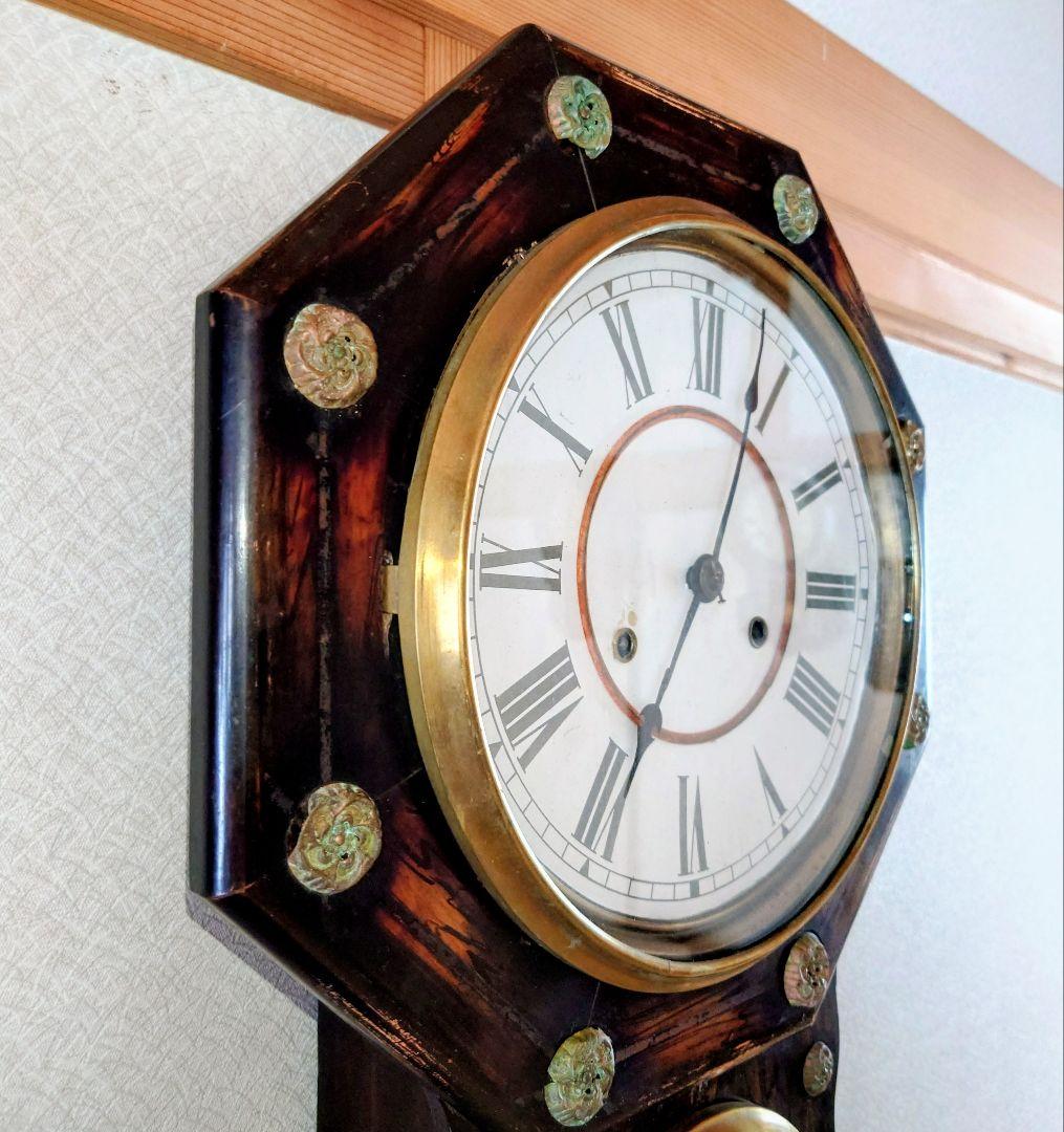 完動品〉KOSEISYA（NEW HAVEN）十吋和藤内八角ゼンマイ振り子時計