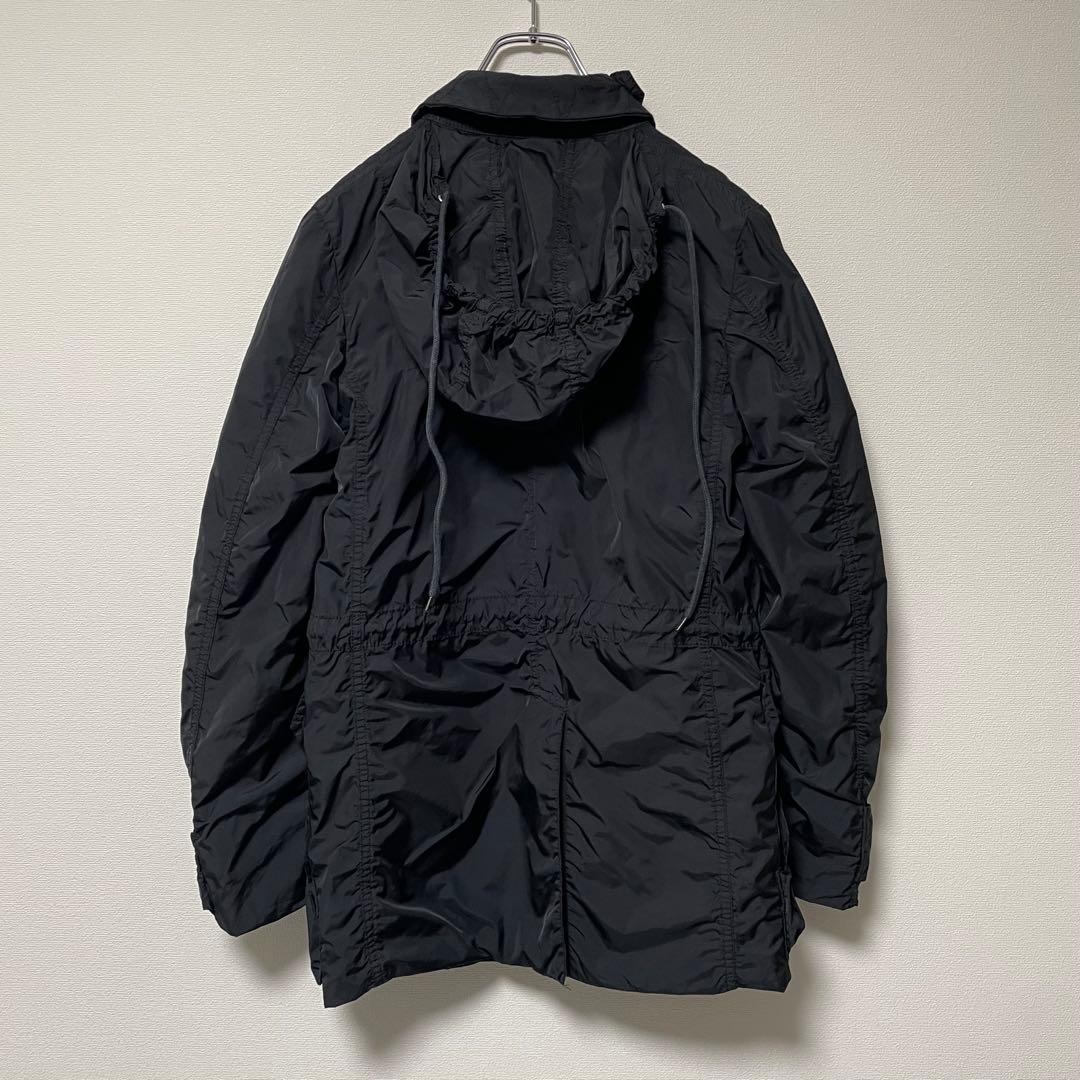 コムデギャルソンオム リバーシブルコート ジャケット 4way 染色加工 黒
