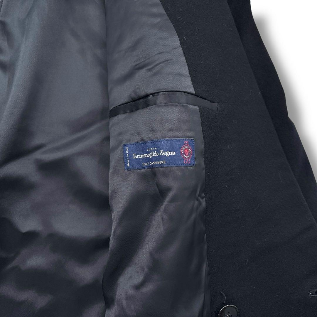 【極美品】エルメネジルドゼニア ダブルチェスタコート ロングコート　カシミヤ　L