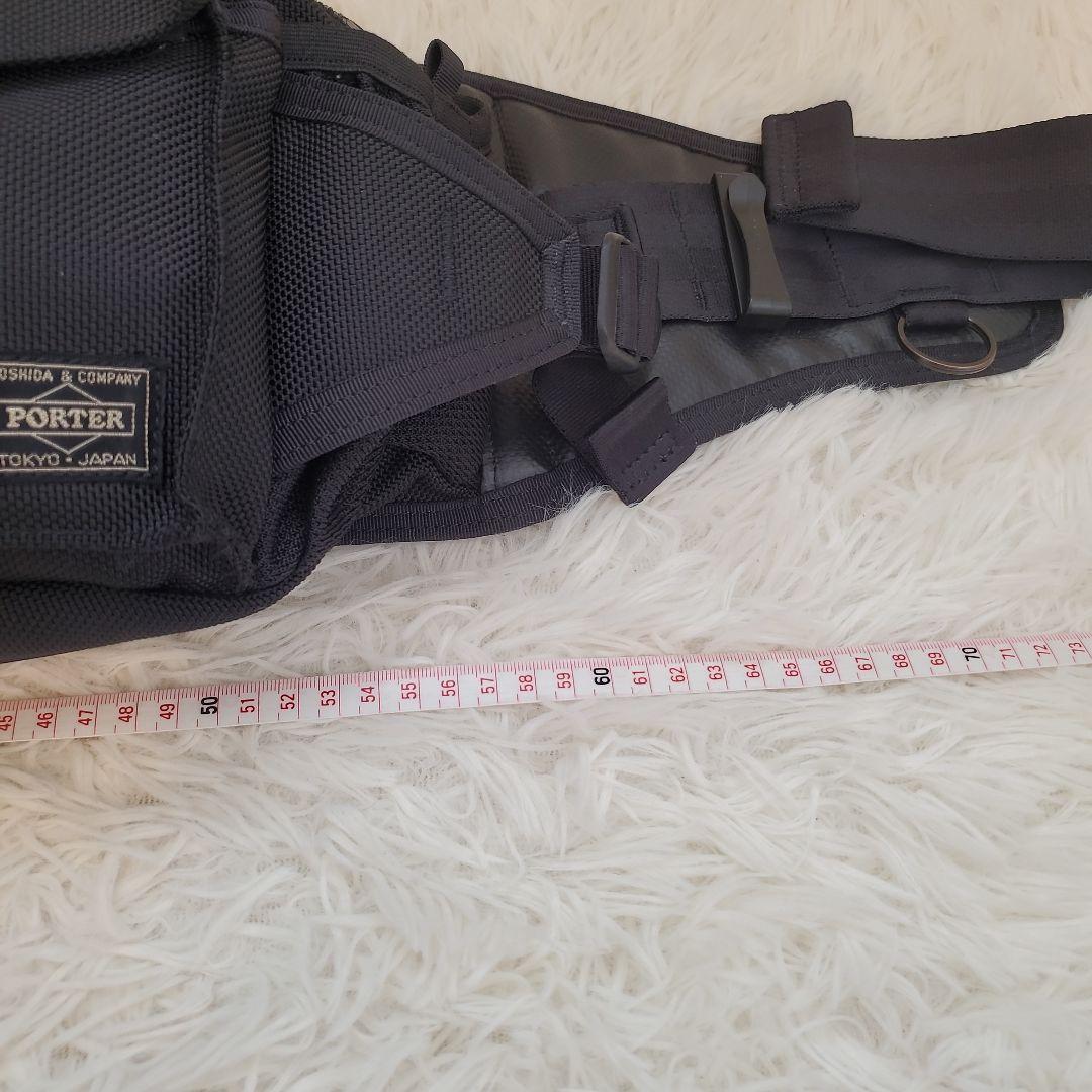 ⭐アッキー⭐PORTER×YAMAHA　バイカー仕様　ボディバッグ 　黒