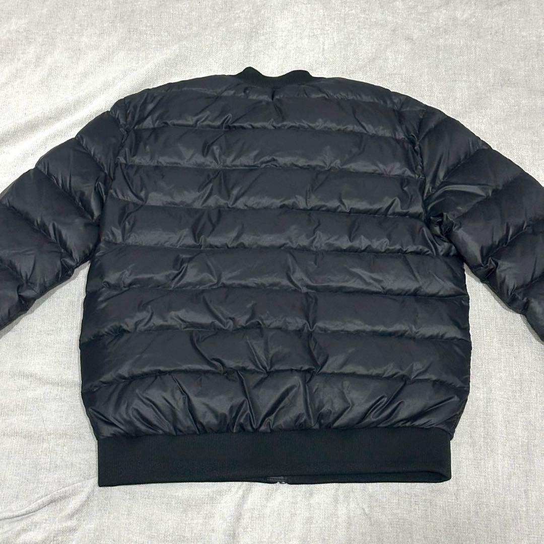 adidas アディダス ダウンジャケット ノーカラー ブラック サイズS