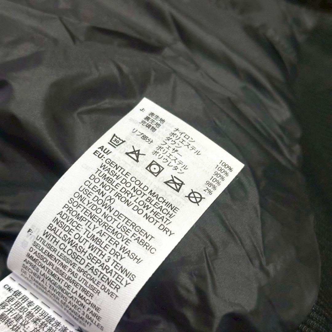 adidas アディダス ダウンジャケット ノーカラー ブラック サイズS