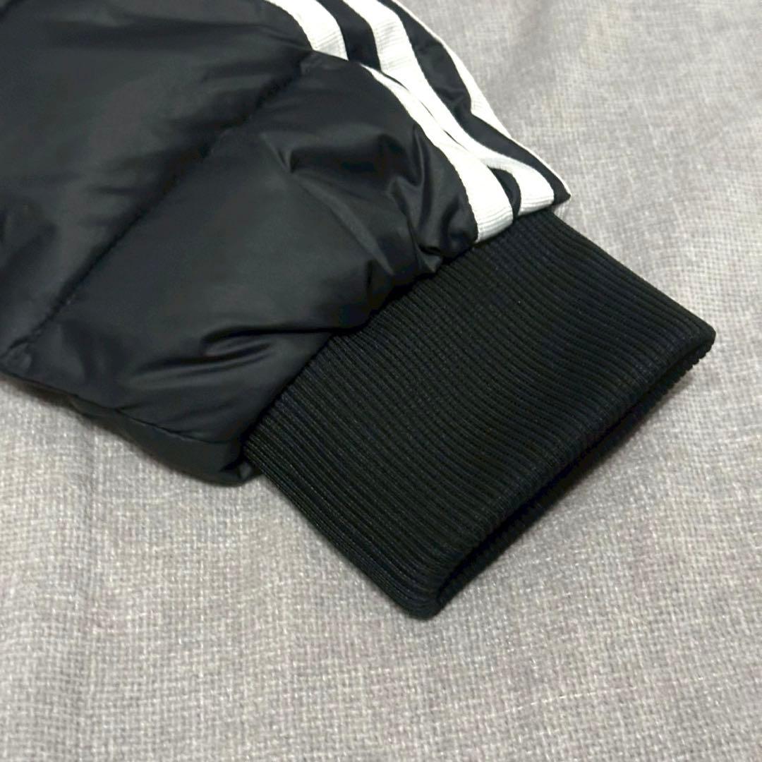 adidas アディダス ダウンジャケット ノーカラー ブラック サイズS
