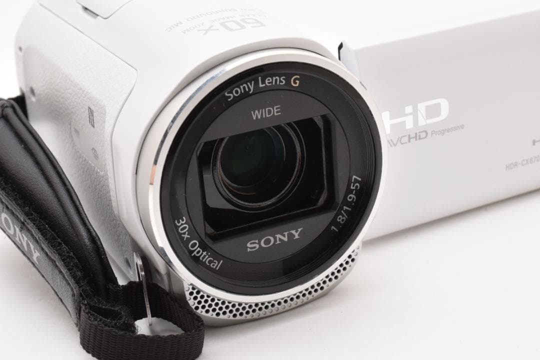 【極美品】SONY Handycam HDR-CX670 ホワイト　動作確認済