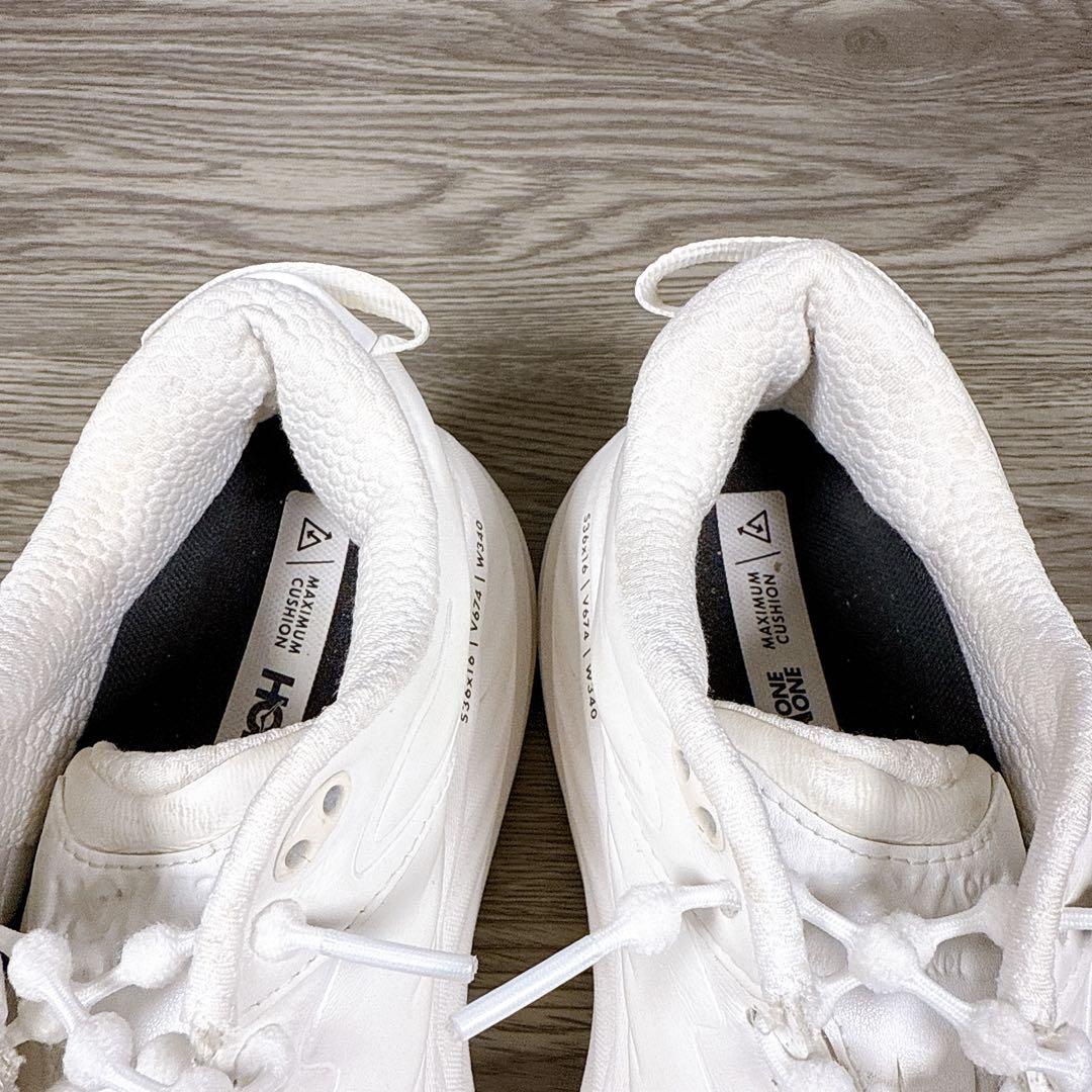 美品　HOKA BONDI SR レディーススニーカー　厚底　白　防滑　24.5