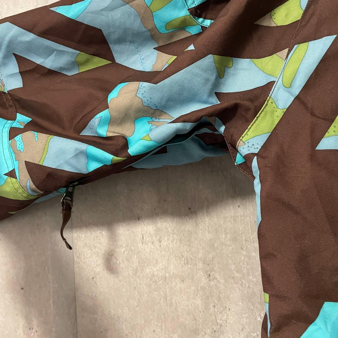 Burtonバートンスキーウェアスノーボードジャケットパーカーフード付青水色茶色