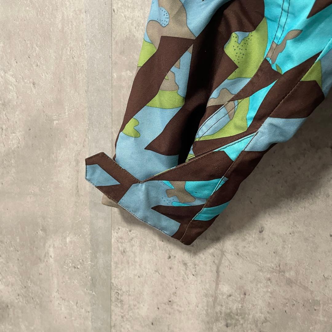 Burtonバートンスキーウェアスノーボードジャケットパーカーフード付青水色茶色