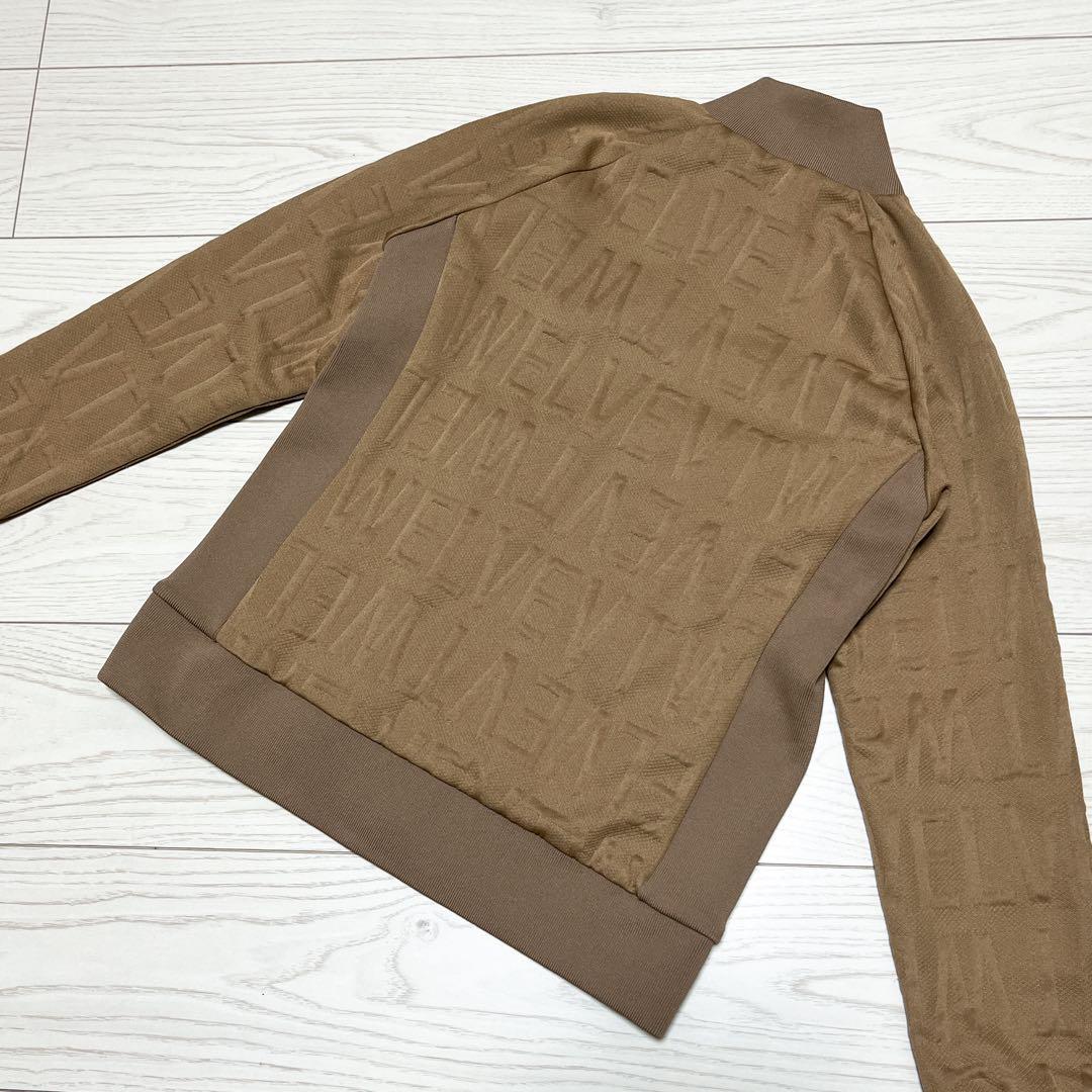 ☆V12 ヴィトゥエルブ キルティングジャケット 総柄 立体ロゴ レディース