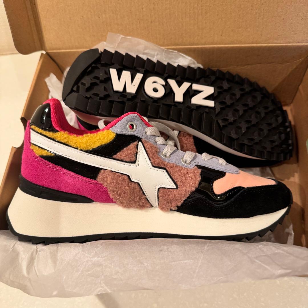EU37 新品箱付き　W6YZ ウィズ YAK-W カラフル 厚底スニーカー
