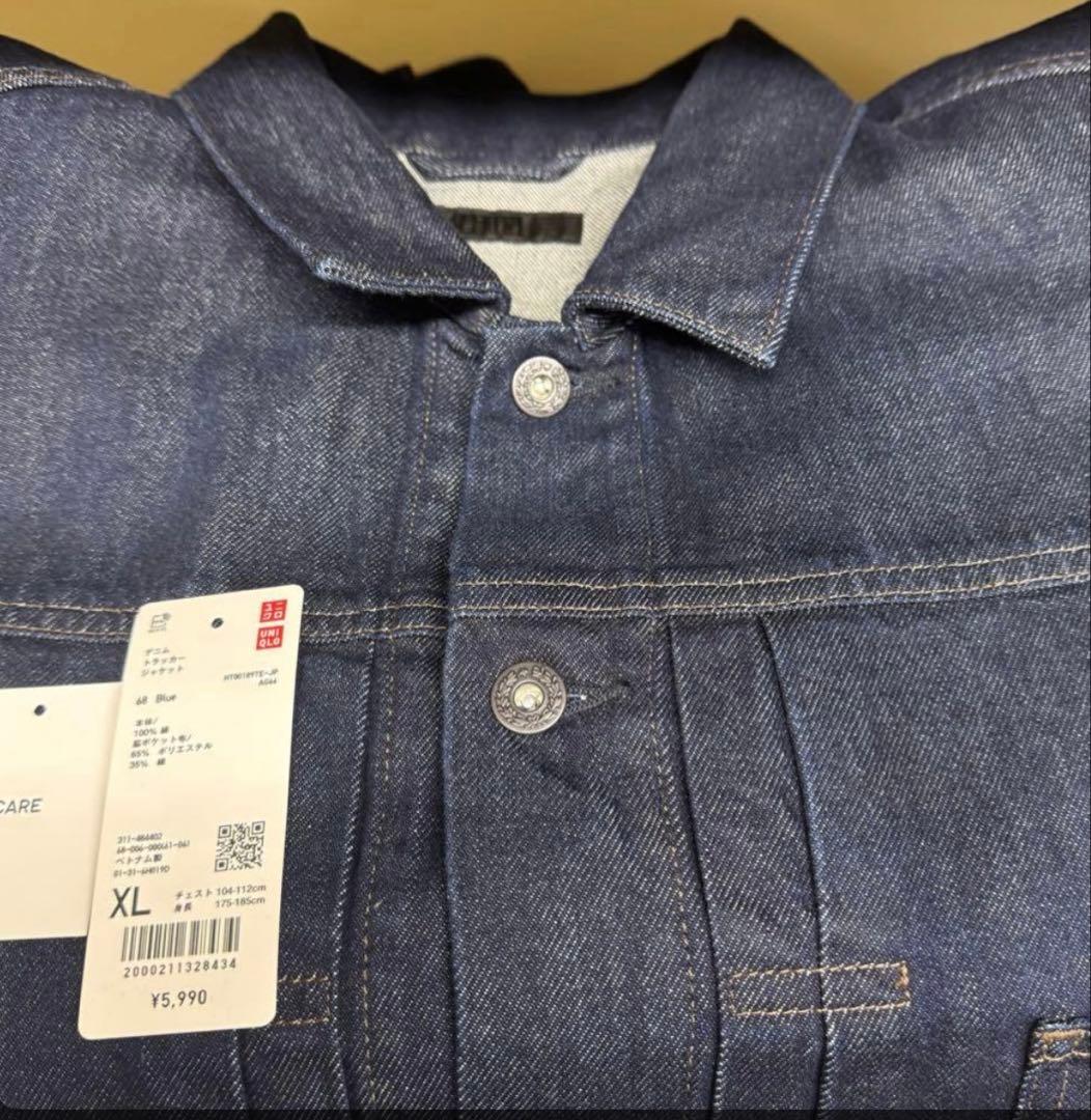 UNIQLO デニムトラッカージャケット 68ブルー 大戦モデル - メルカリ