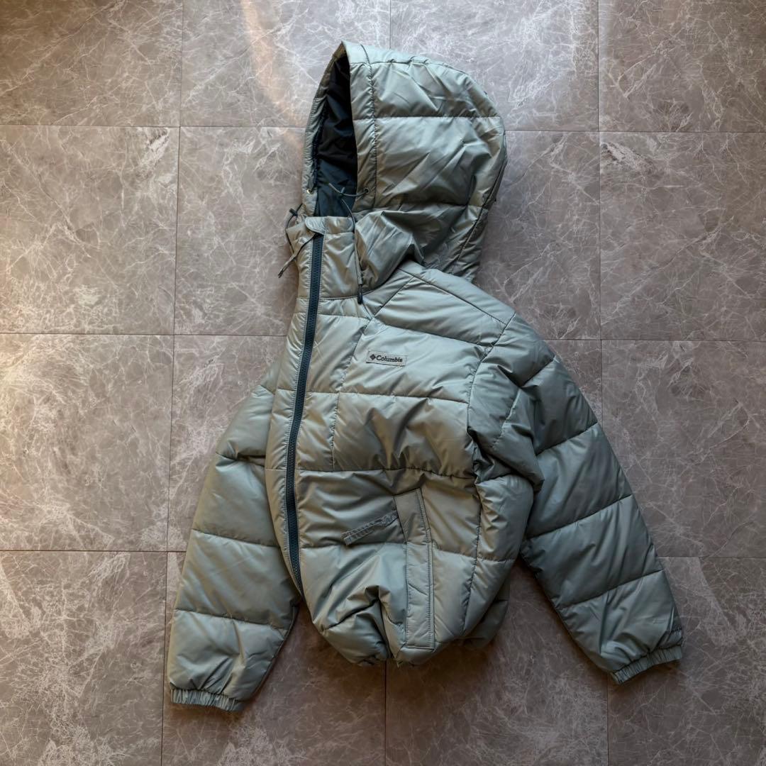 【今期大注目❗️】columbia マウンテンパーカー　パフダウン 水色　M
