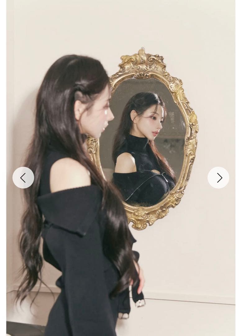 新品タグ付き Randy ガーターニットアンサンブル ブラック - メルカリ