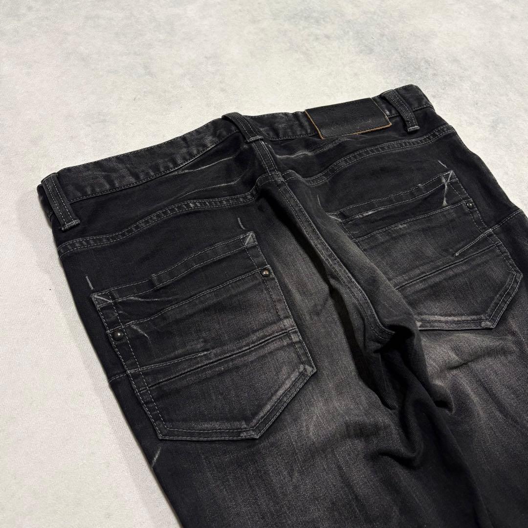 パンツ TORNADO MART Black Flare Denim Pants