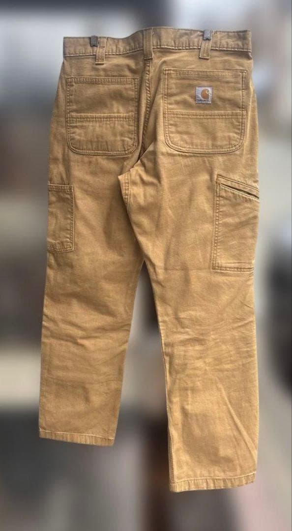 Carhartt ベージュ ダブルニーカーゴパンツ　カーハート