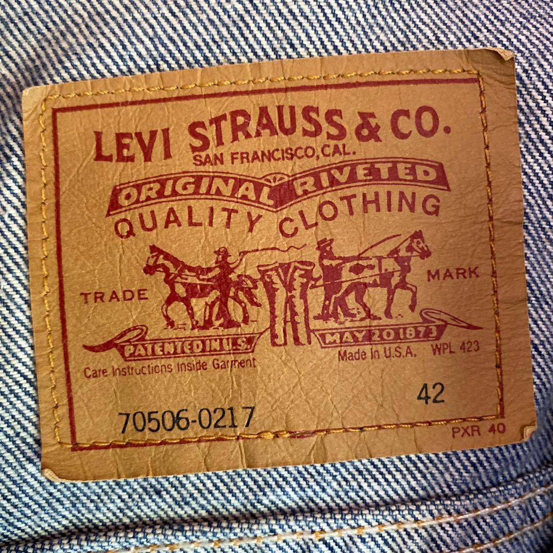 フォロー割済90's リーバイス　70506 USA製 サイズ42 デニム