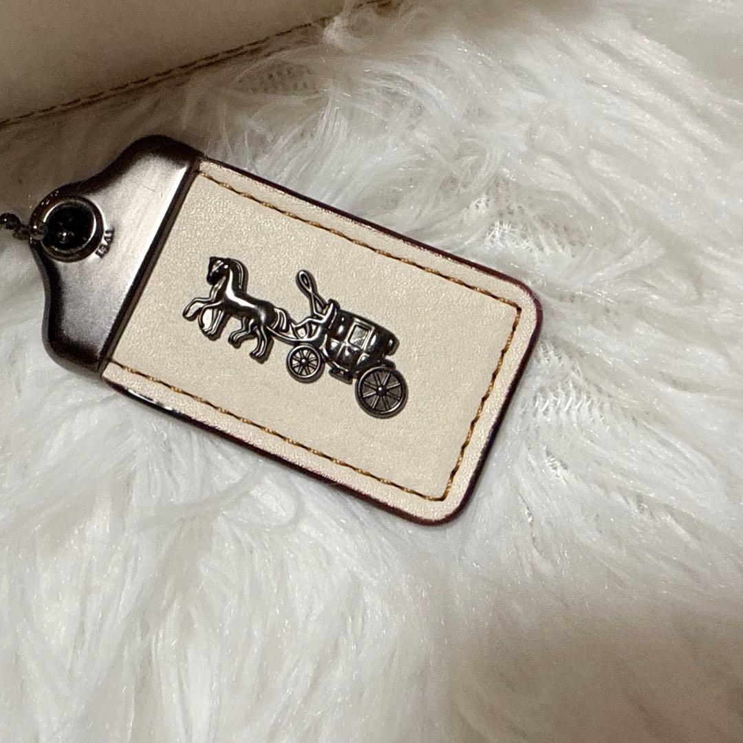 coach コーチ レキシー 恐竜 ショルダーバッグ ホワイト