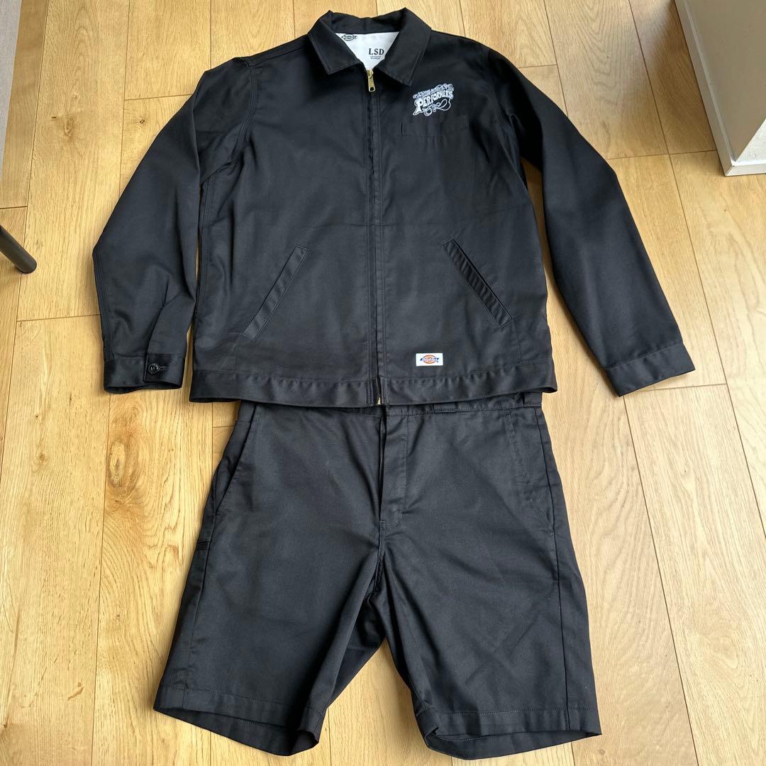Dickies LSD ジャケット ショートパンツ セット ブラック