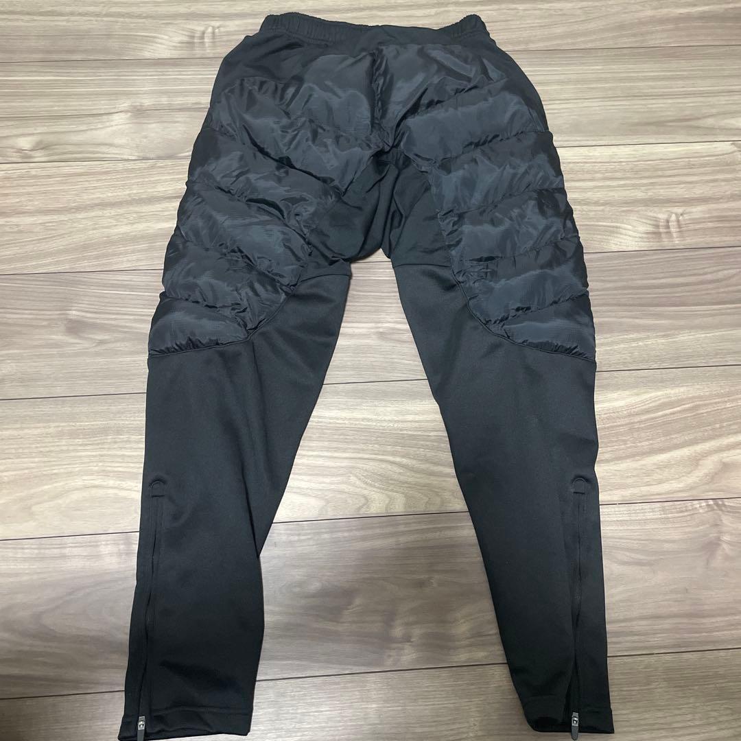 アスレタ ダウン（中綿） ブラックセットアップ 上下 S