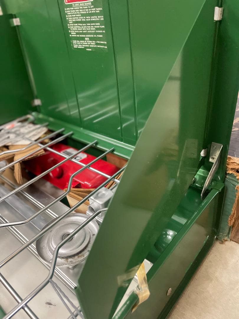 未使用　79年製　取扱説明書付　コールマン　ツーバーナーコンロ