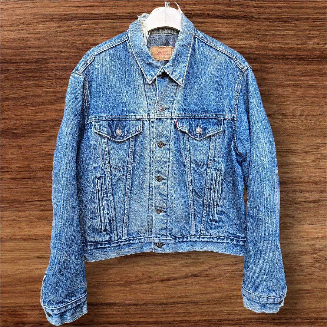 濃淡ヒゲ/サイズ46　USA製 Levi's 70506 ライナー付 524刻印