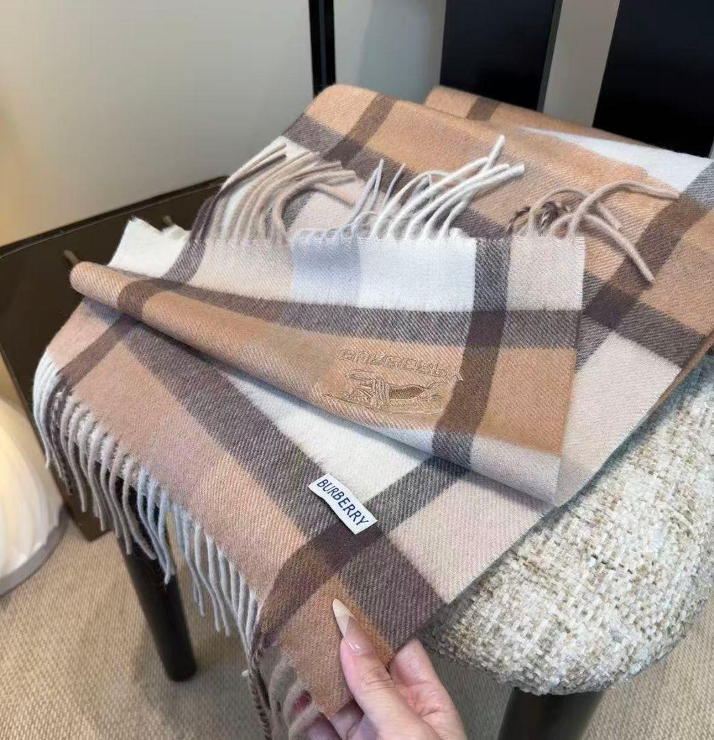 チェック柄マフラー30*180cm