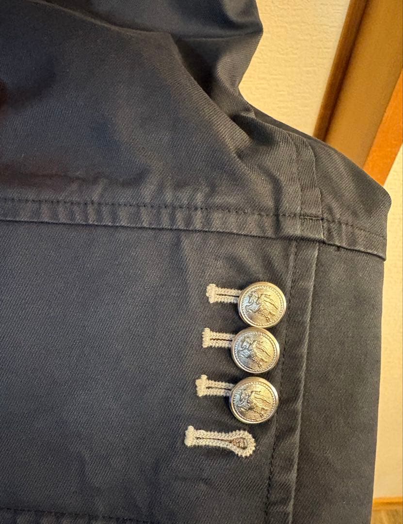 Burberry Black Label ステンカラーコート ネイビー