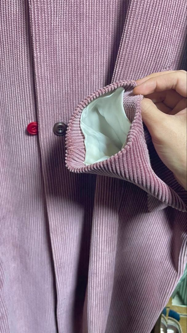 ジャケット・アウター OmarAfridi Cocoon Coat AW22 Smorked Pink