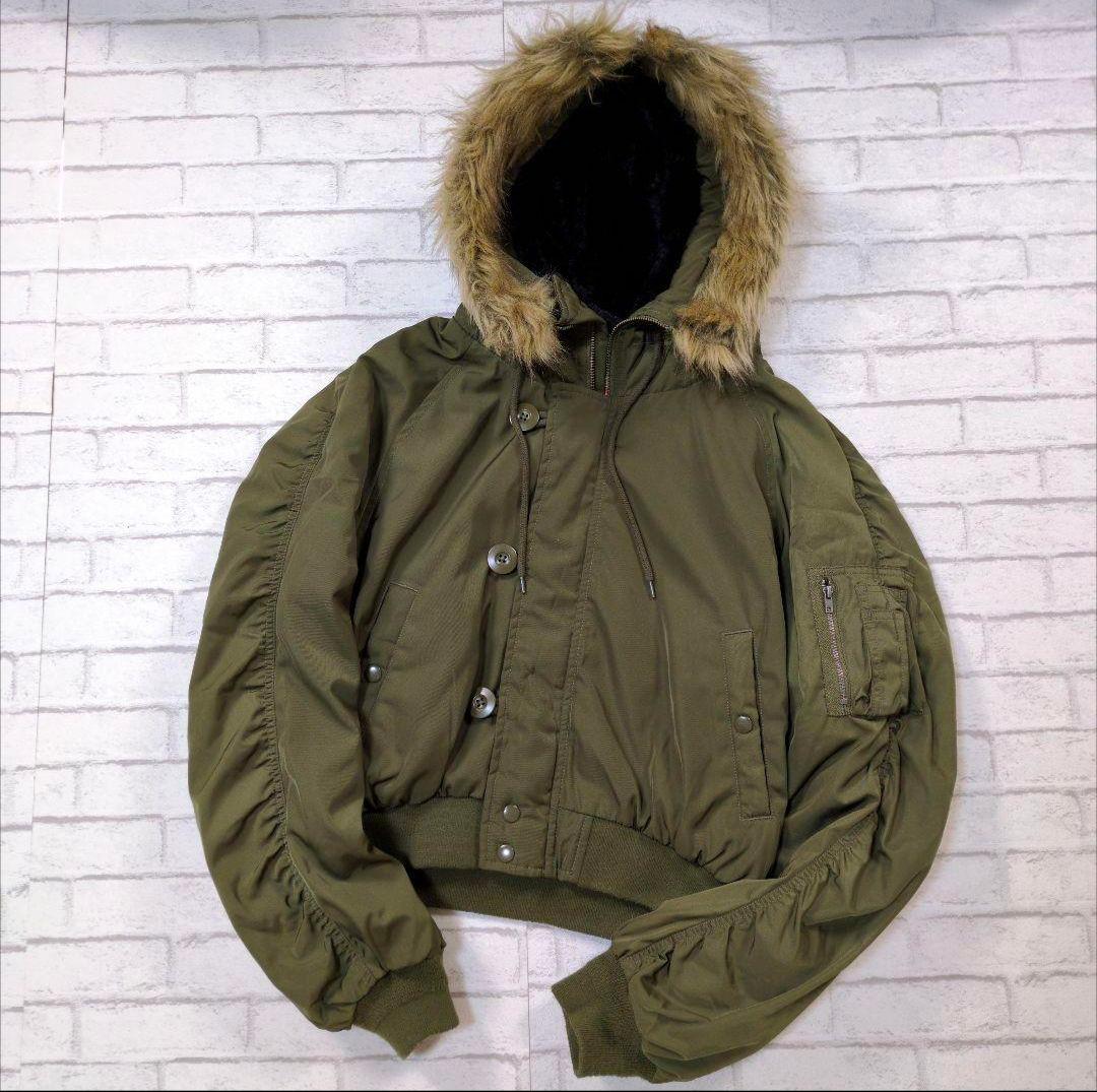 N2-B flight bomber jacket N-2B khaki 短丈L