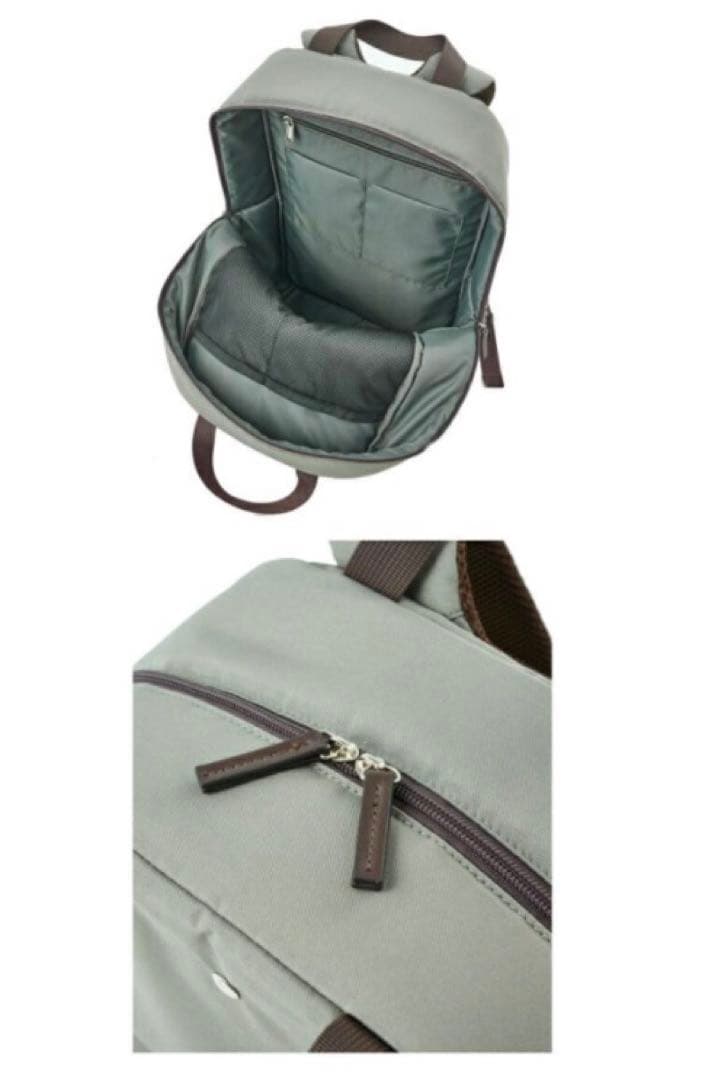 【SALE】美品★AGS 無重力リュックサック グレイカーキ　アフタヌーンティー