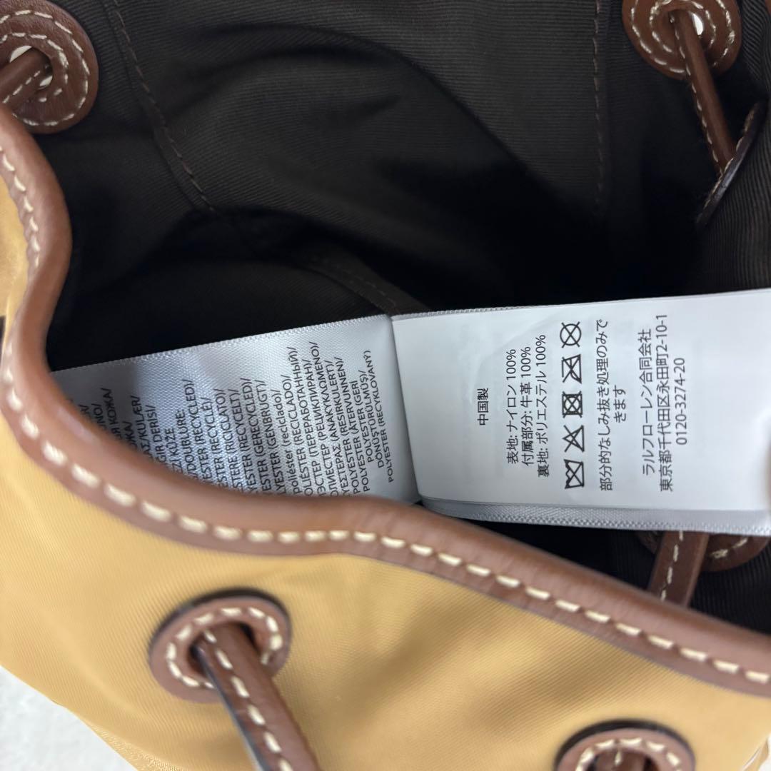 未使用 ポロラルフローレン レザートリム ツイル Bellport バックパック