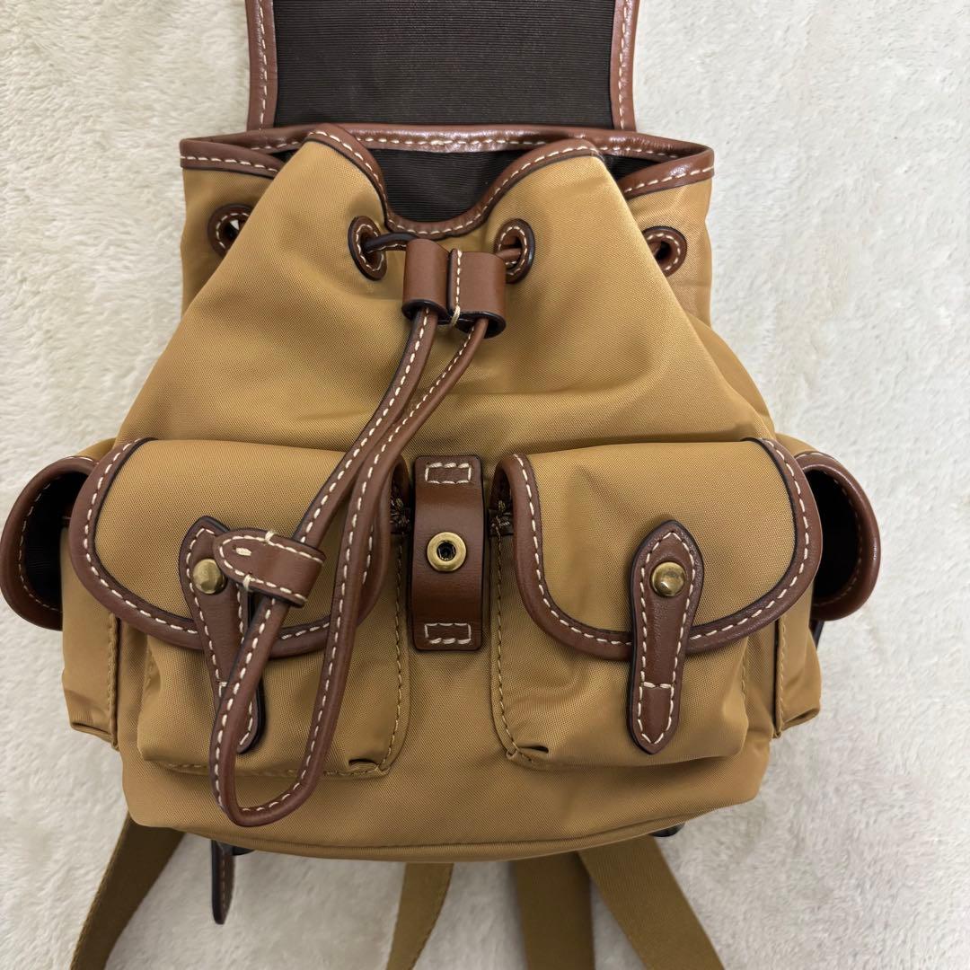 未使用 ポロラルフローレン レザートリム ツイル Bellport バックパック