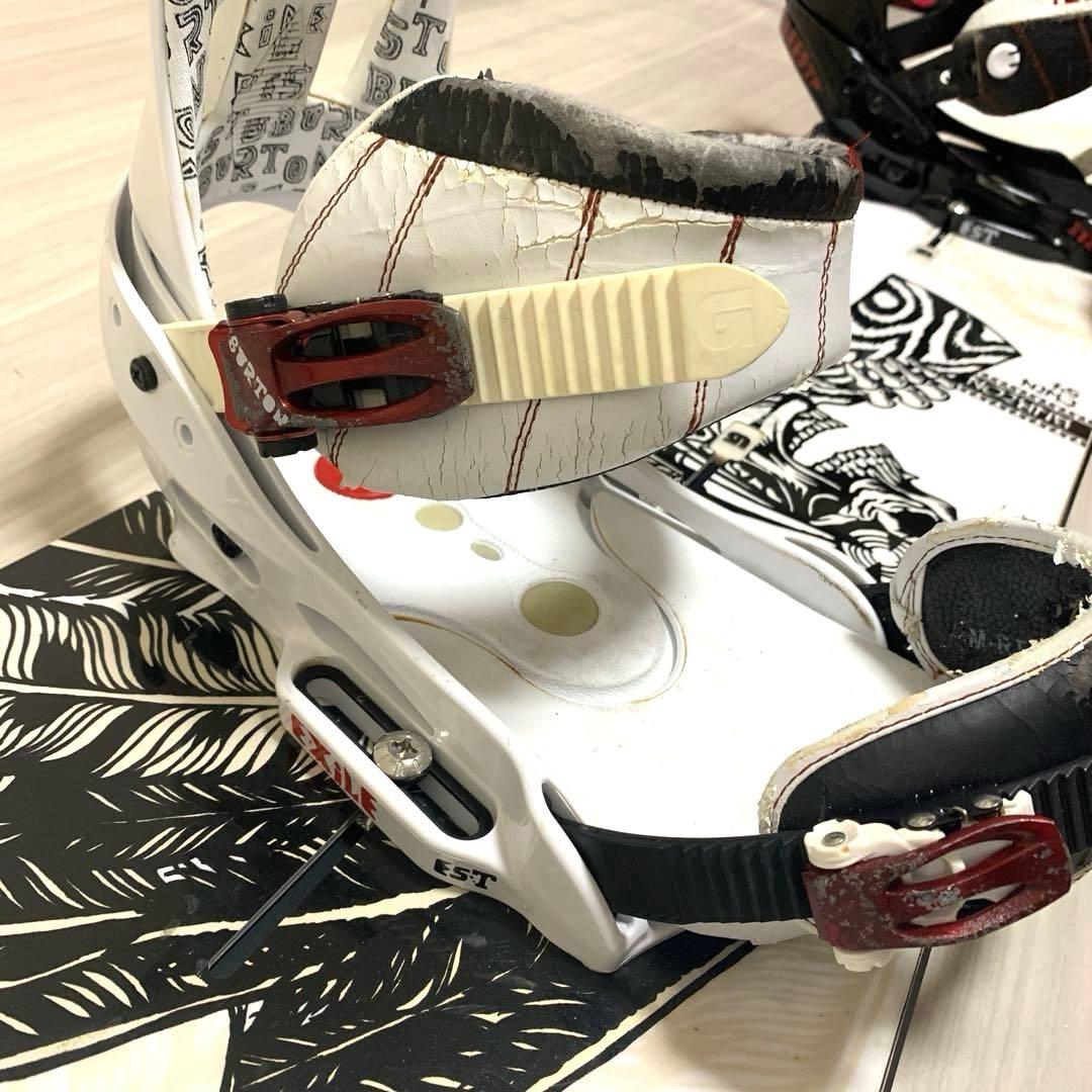 BURTON TWIN 154 BURTON EST EST M セット スカル