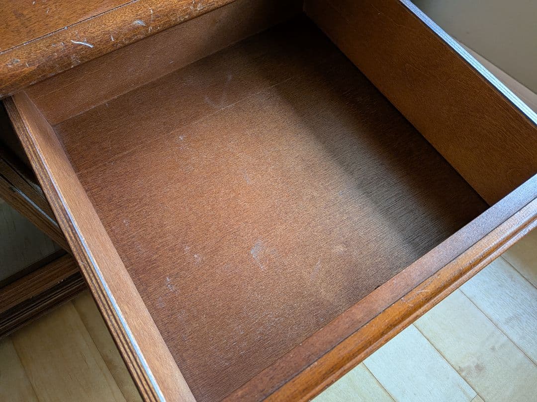 イタリア製 インポート 木製テレビ台 引き出し✕４付き