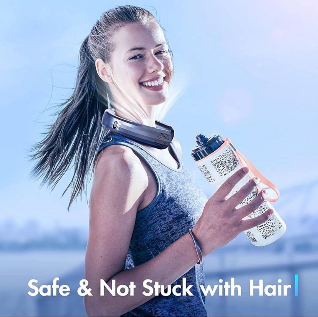 【新品】ダークブルー ネッククーラー 3段階風速