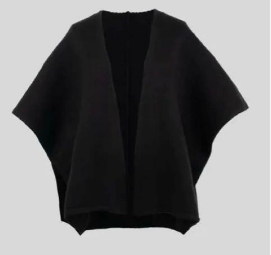 YONFA ヨンファ　ニットケープカーディガン (black) 新品