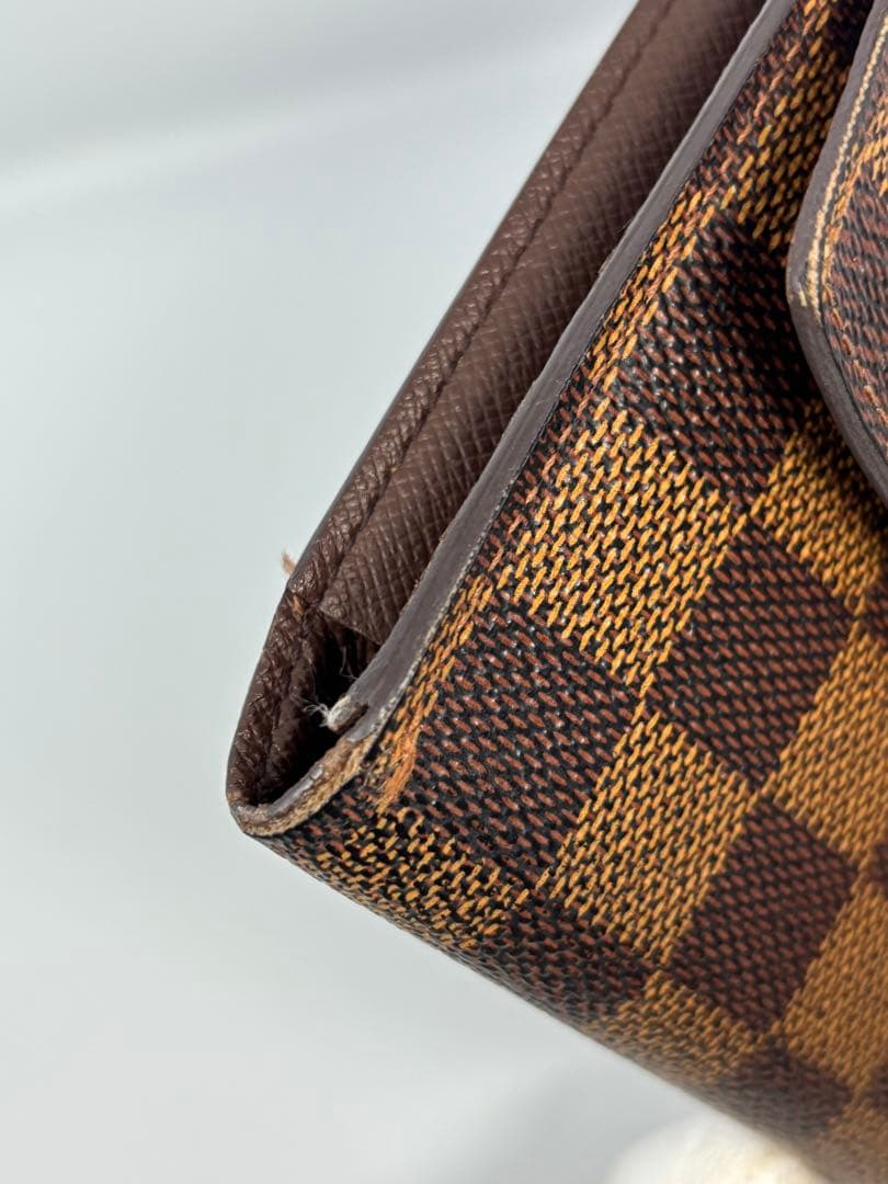 LOUIS VUITTON ルイヴィトン ダミエ 長財布 二つ折り ブラウン