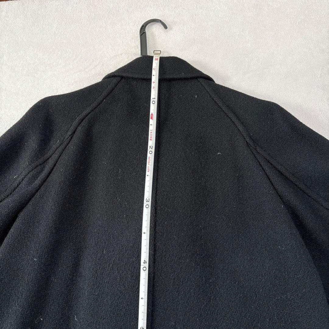 コムデギャルソン オム ブラック ダブルブレスト チェスターコート