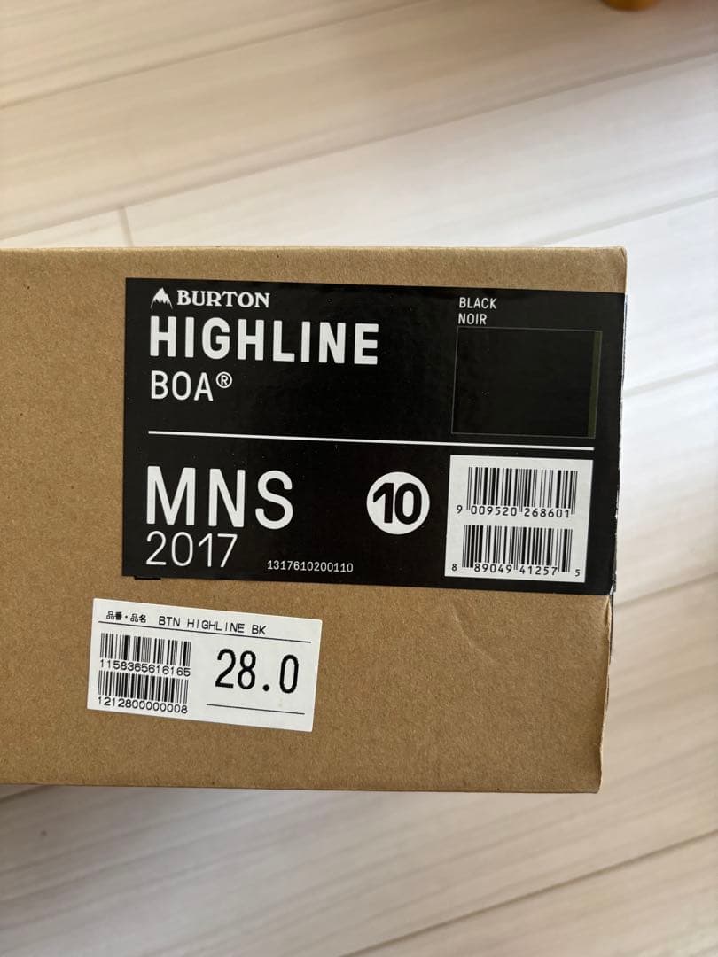 t*】様 Burton Highline BOA 2017年モデル 28.0cm