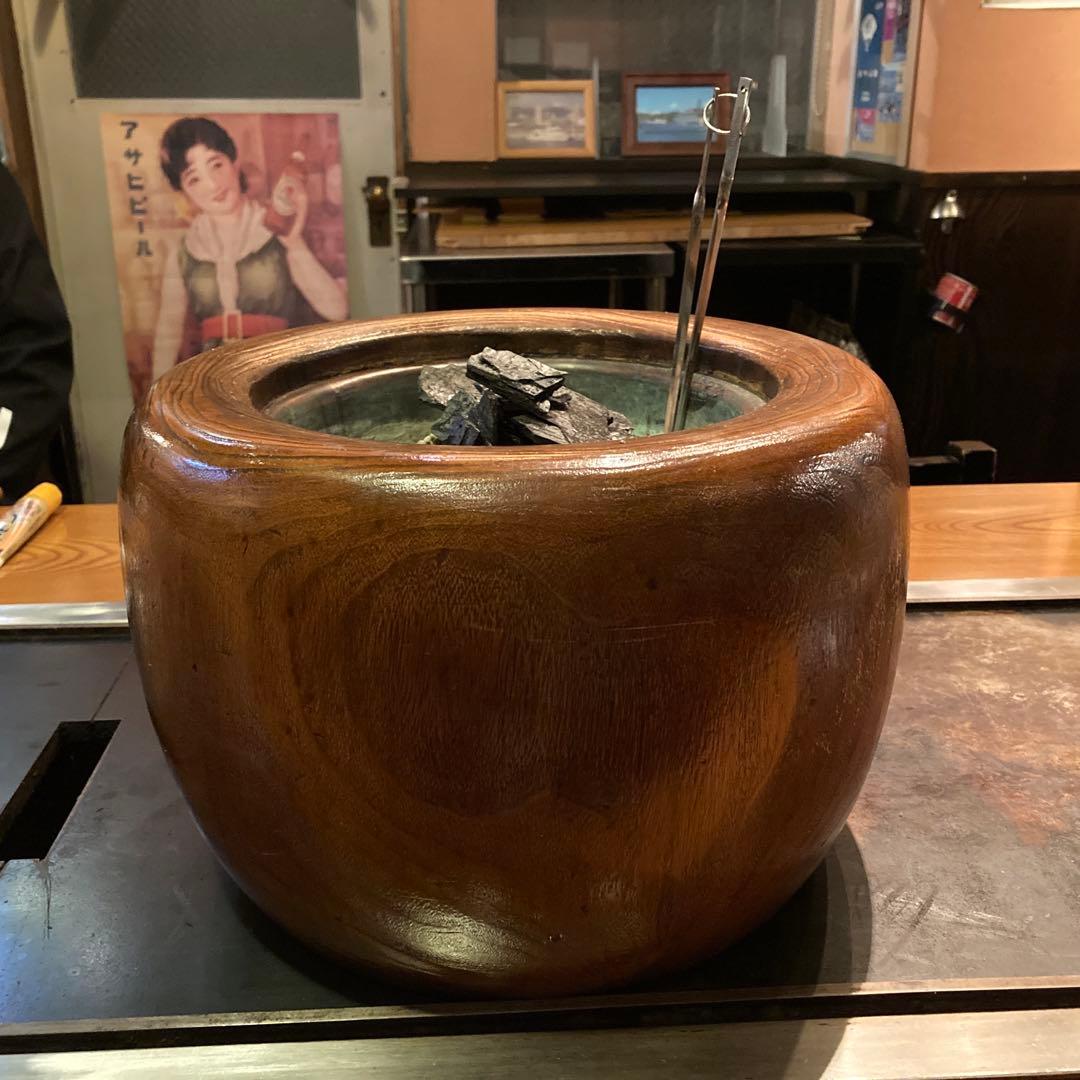 火鉢 絵付練炭火鉢 15号 本体のみ（信楽焼・陶器・暖房・火鉢・ひばち・YHB