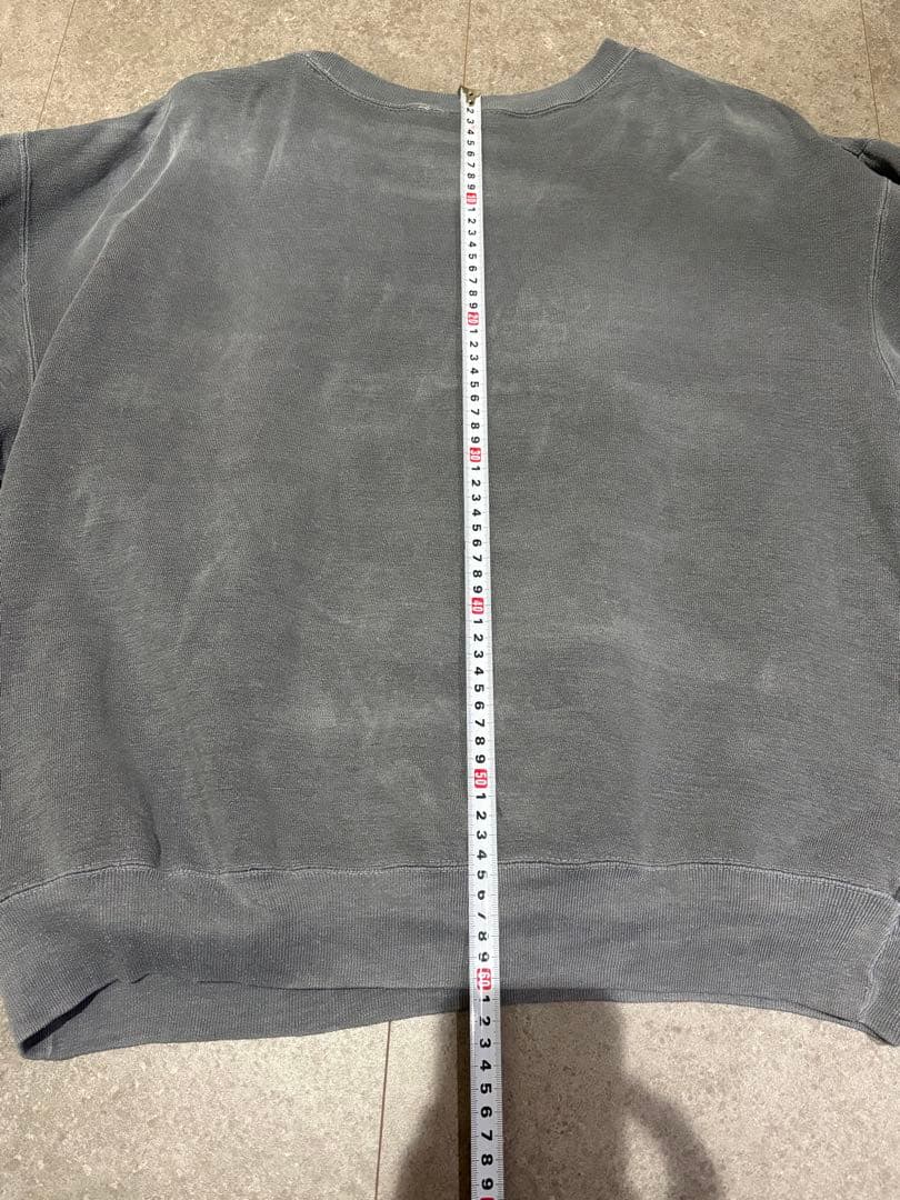 白タグ USA製 90s STUSSY スウェット 鬼 サンフェード